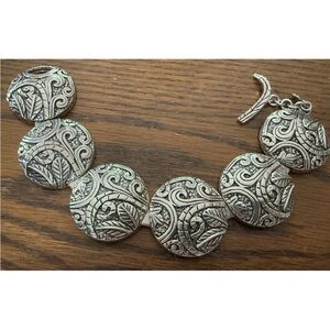 SILPADA Sterling Ancient Scrolls Bracelet
